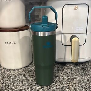 Stanley Green and Teal Travel Mug